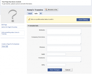 Edit your Facebook page information