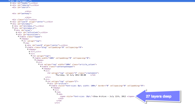 HTML code not seo-friendly