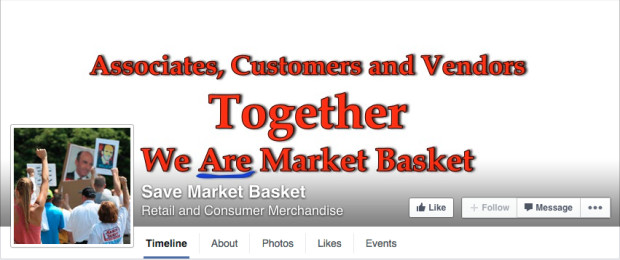 Save Market Basket page on Facebook